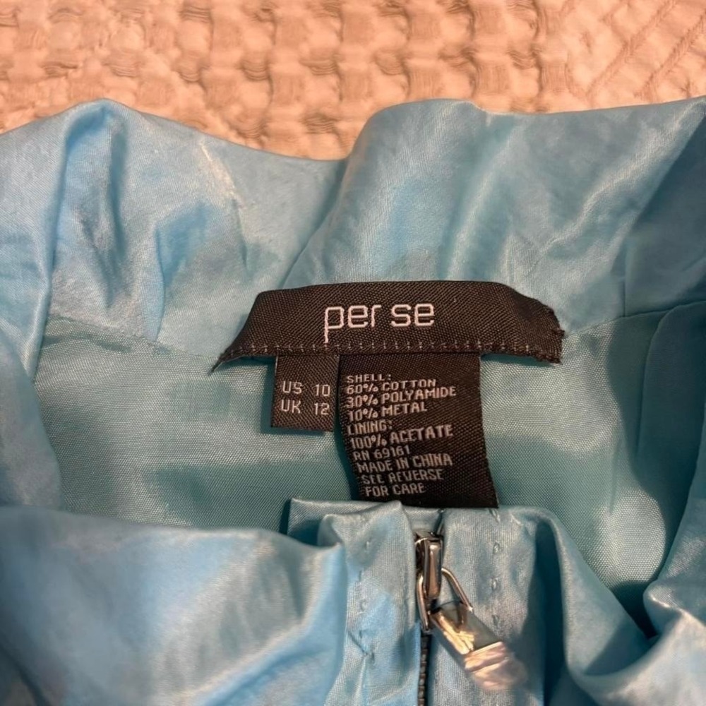 VTG Per Se Designer blue metal jacket - Picture 6 of 6